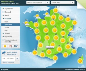 Carte de meteo France