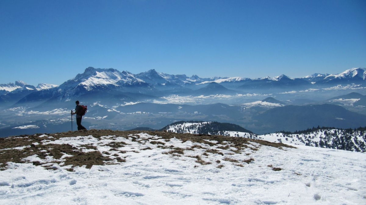 Le Senepy en raquettes - Depuis les Signaraux - Isère Rando